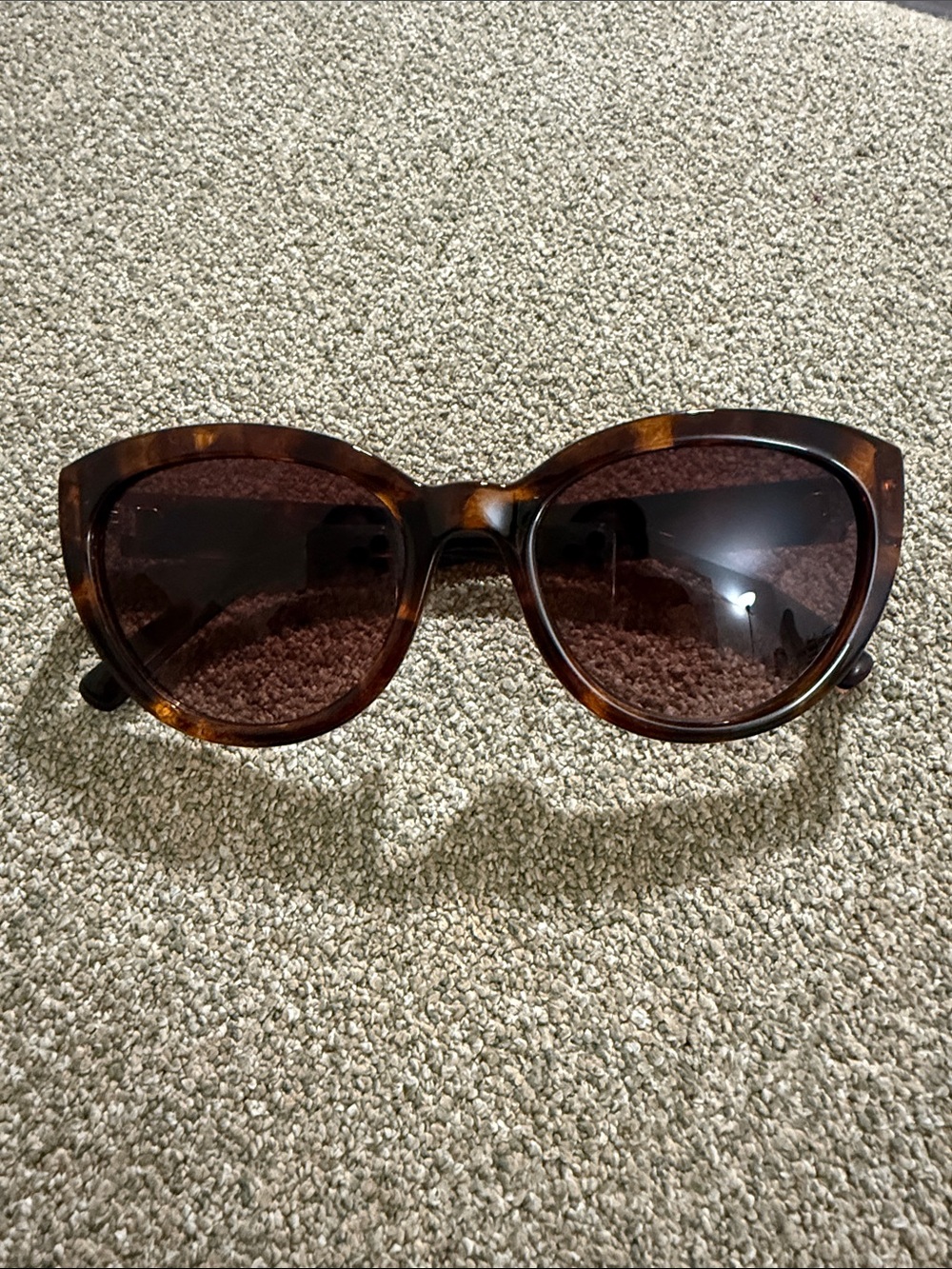 Ann Taylor Oversized Tortoiseshell Sunglasses with Brown Lenses